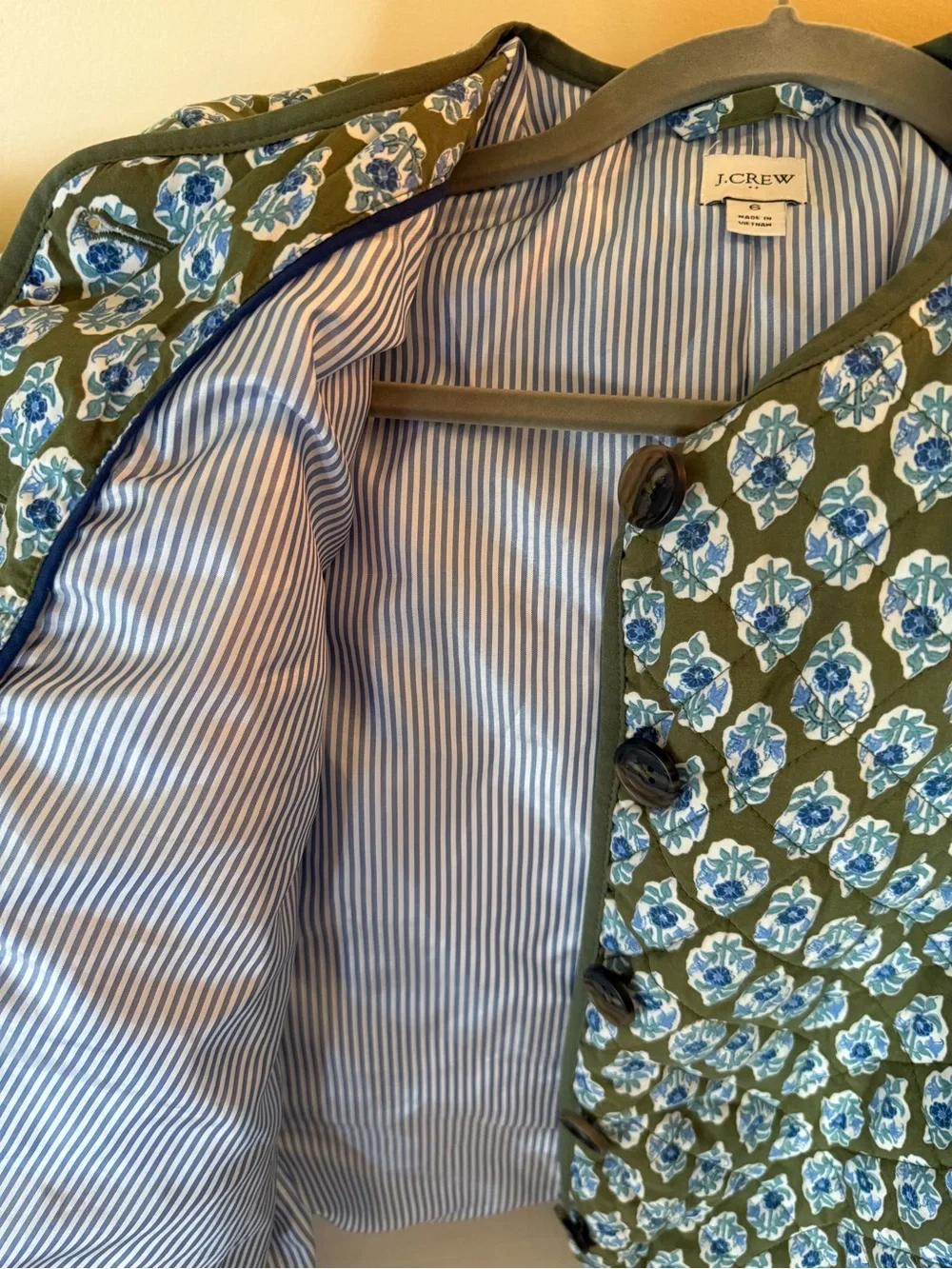 J. Crew blue florals